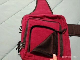 Bandolera unisex roja