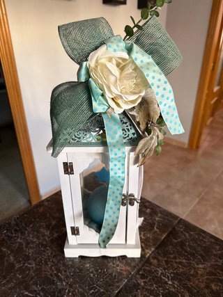 Portavelas decorativo con vela