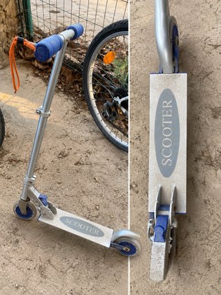Patinete metálico infantil