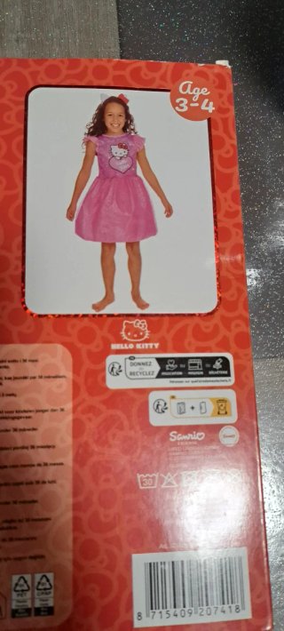 Vestito Hello Kitty bambina 3-4 anni