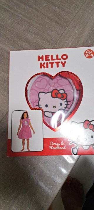 Vestito Hello Kitty bambina 3-4 anni
