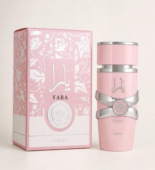 Perfume Yara Lattafa Rosa y Plateado