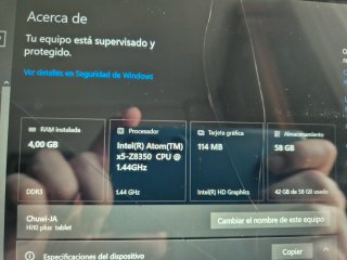 Chuwi Hi10 plus Tablet Negra
