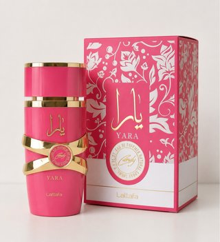Perfume Yara Lattafa Rosa y Dorado
