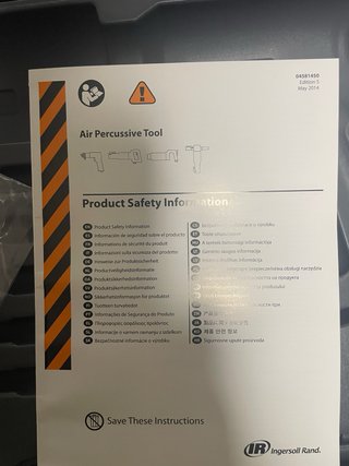 Caja para martillo neumatico