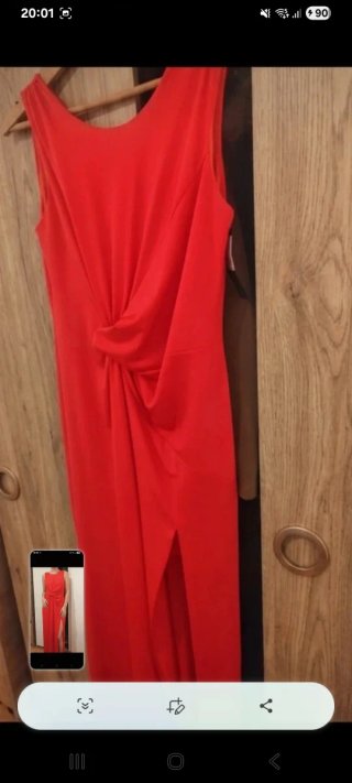Vestido XL invitada rojo