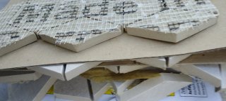 Azulejos Mosaico Blanco y Beige 27 Piezas 26,6x30,