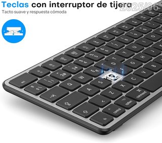 OTOMON Teclado+Raton Mac Bluetooth Recargables USB
