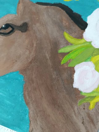 Cuadro lienzo pintado a mano