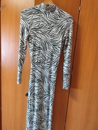 Vestido estampado cebra