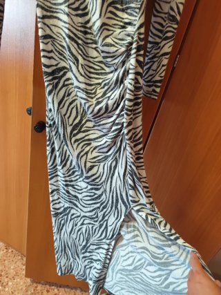 Vestido estampado cebra
