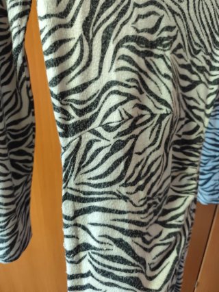 Vestido estampado cebra