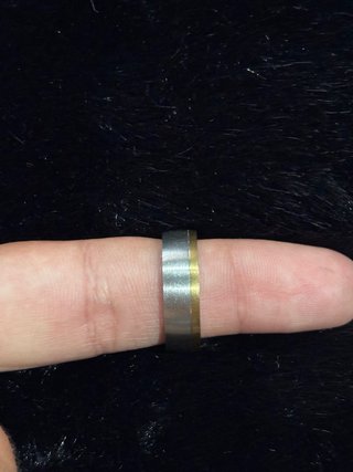 Anillo de plata y oro
