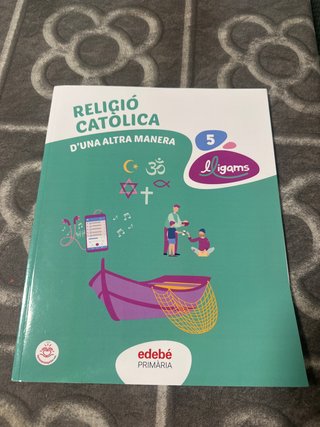 Libro escolar Religió catòlica 5 de primària