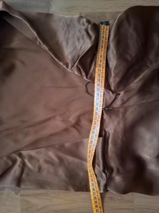 Vestido Zara marrón raso