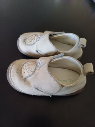 Zapatillas bebe T. 21 Vertbaudet cuero piel