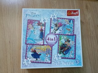Pack 4 Puzzles Frozen Trefl Educa