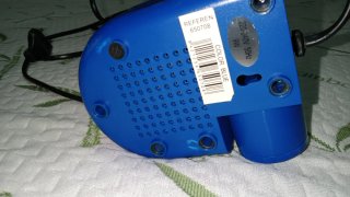 Lámpara de mesa azul