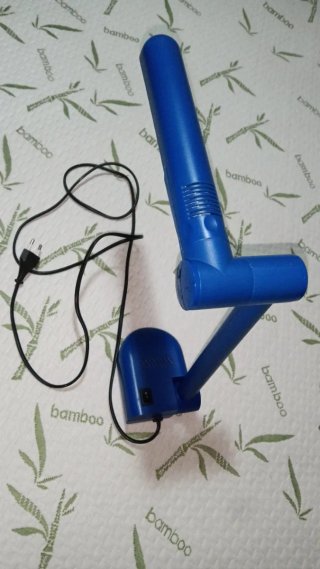 Lámpara de mesa azul