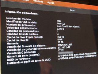 DVD SSD Apple iMac 27 i5 3,1 GHz da 20 GB di RAM