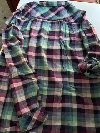 Camisa Tommy Hilfiger cuadros verde morado