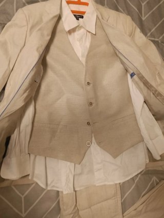 Traje de vestir niño beige talla 12