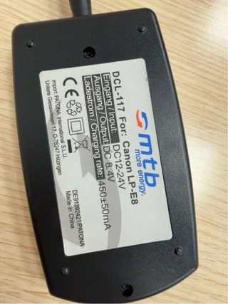 Cargador PATONA DCL-117 para Canon LP-E8