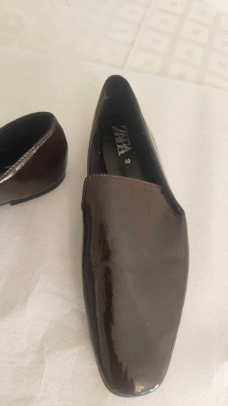 Mocasines Zara Marrones Talla 39