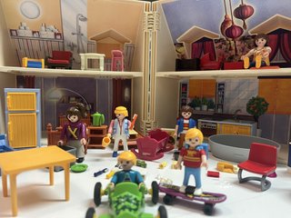 Maletín Casa Playmobil con Muñecas y Accesorios