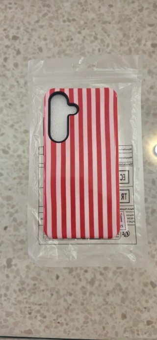 Funda Rayas Rosa y Fresa Galaxy S25