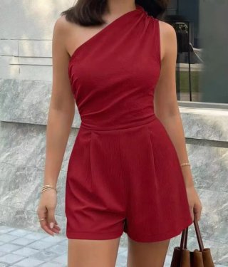 Mono rojo de un hombro
