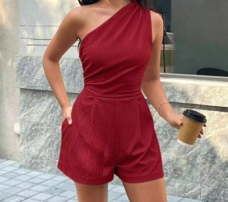 Mono rojo de un hombro
