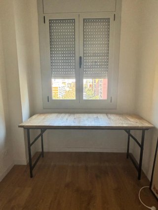 Mesa plegable rústica/industrial
