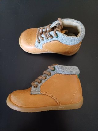 Botines de piel blanda bebé T. 20 Vertbaudet