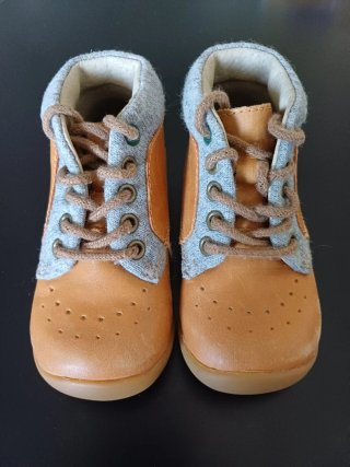Botines de piel blanda bebé T. 20 Vertbaudet