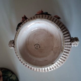CENTRO DE MESA PORCELANA CAPODIMONTE
