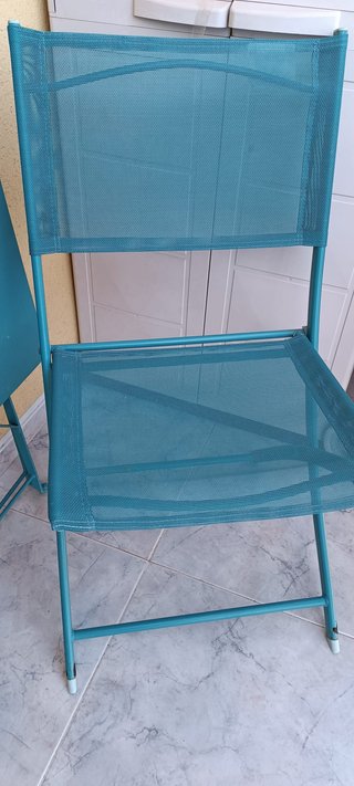 Conjunto Terraza Plegable Mesa + 2 Sillas
