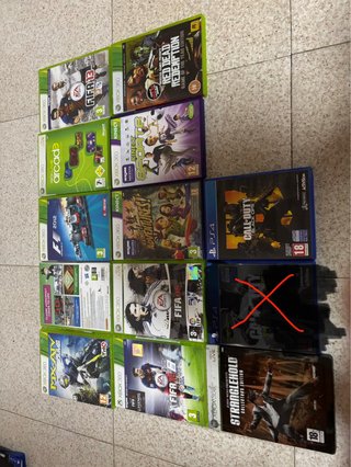 Lote 13 Videojuegos Xbox 360 y PS4