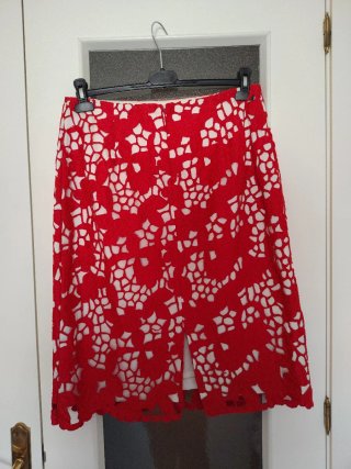 Conjunto Top y Falda Bordada Mujer