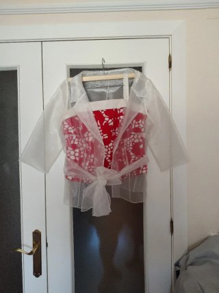 Conjunto Top y Falda Bordada Mujer