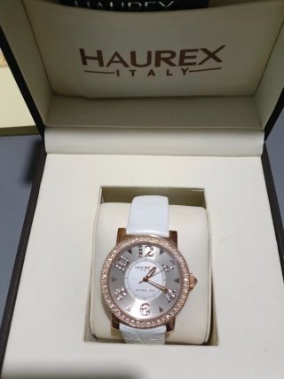 Reloj Haurex Mujer Oro y Blanco