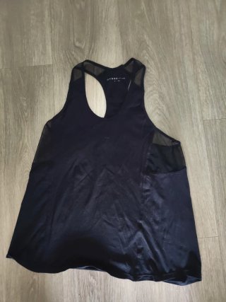Top Oysho Negro Malla