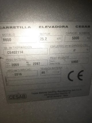 Carretilla 5 Toneladas Pinzas Bobinas
