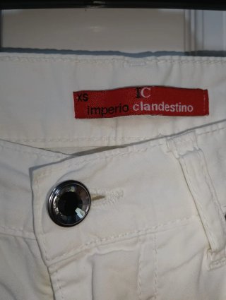 Pantalones Imperio Clandestino Blancos, fino