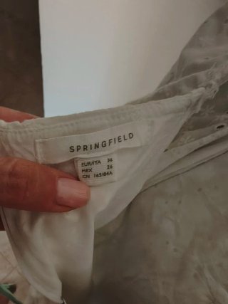 Vestido blanco bordado