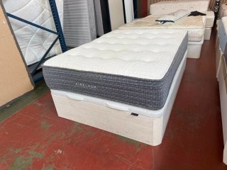 Canapé Madera Tapa 3D + Colchón Flex Visco 135x190