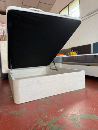 Canapé Madera Tapa 3D + Colchón Flex Visco 135x190