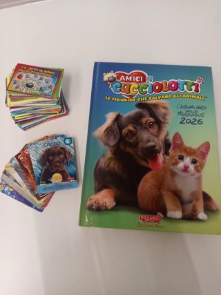 Figurine e Cards Amici Cucciolotti 2026