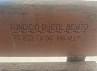 2 Bancos Madera y Metal para Jardín