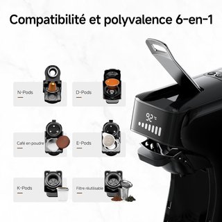 Cafetera HIBREW H1B 6-en-1 Cápsulas NUEVA